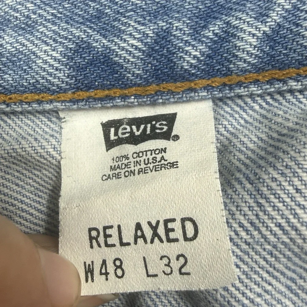 VTG Levis 540 Signature Relaxed Denim Jeans 90s Brown Tab Mens 48 X 32